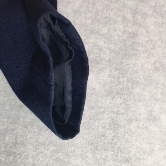 KORET Navy Blue Gold Trim Wrinkle Resistant Fully Lined Like New Career Blazer - Picture 13 of 16